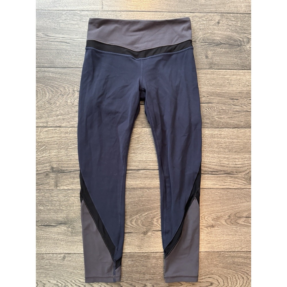 Athleta Leggings Womens Small Blue Elevation 7/8 Tight Yoga Gym Training 23"